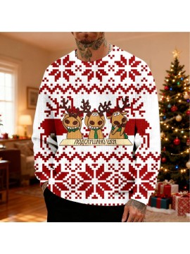 Men's Heavyweight Christmas Sweater - Soft Blend Crewneck Pullover, Solid Color Casual Winter Sweatic Suitable for Holiday Parties & Casual Attire - Machine Washable Thick Sweater, PLUS SIZE