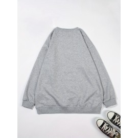 Men's Custom Sweater Personalized with Your Own Logo/Text/Design - Loose Fit Crew Neck Pullover, Machine Washable Winter Sweater for Weddings, Parties, Team Uniforms & Corporate Branding - Custom Logo Sweater for Events & Team Apparel (Men), PLUS