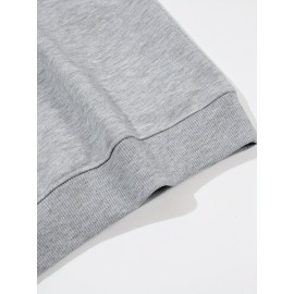 Men's Custom Sweater Personalized with Your Own Logo/Text/Design - Loose Fit Crew Neck Pullover, Machine Washable Winter Sweater for Weddings, Parties, Team Uniforms & Corporate Branding - Custom Logo Sweater for Events & Team Apparel (Men), PLUS