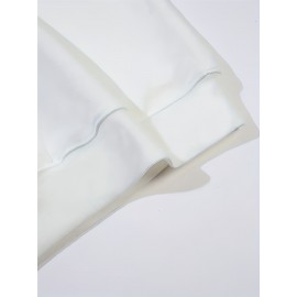 Men'S Christmas Custom Lettering Hoodie - Red Crew Neck Pullover Sweater with Personalized Text/Design, Soft Loose Fit Long Sleeve Winter Warmth, Machine Washable Holiday Gift for Him, Plus Size