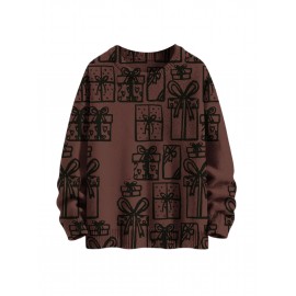 Men'S Winter Coat & T-Shirt - Long Sleeve Round Neck Thermal Base Layer, Olive Green with All-Over Print, Regular Fit Casual & Formal Wear, Warm Layering Top for Cold Weather, Versatile Everyday & Formal Outfits, Durable & Comfortable Men'S Fashion