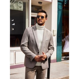 Men's Slim Fit Ribbed Turtleneck Sweater - Lightweight Knit Pullover for Fall/Winter, Casual Long Sleeve, Machine Washable, Solid Color, Comfortable Casual Attire, PLUS SIZE