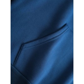 Men'S Oversized Fleece-Lined Hooded Sweatshirt with Surf & Beach Graphic Print - 100% Micro-Elastic Knit, Kangaroo Pocket, Surfing Surf Co. Design, Surfing-Themed Casual Pullover for Surfing, Beachwear & Everyday Comfort (Large Size) - Ideal Gift fo