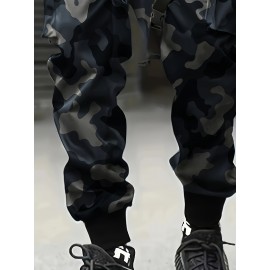 Men'S 3D Printed Camouflage Hoodie - Durable Blend Lightweight Pullover with Adjustable Hood, Long Sleeve Casual Streetwear Sweatshirt for Outdoor Activities & Casual Attire, All-Season Comfortable Men'S Fashion Apparel (Green/Brown), Plus Size