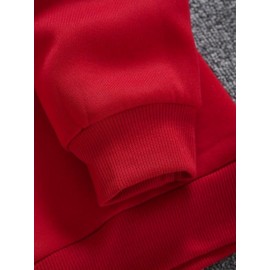 Men's Casual Hooded Sweater with Logo & 1985 Print - Oversized Brown Hoodie, Loose Fit Long Sleeve Pullover, Vintage Lettering, Machine Washable for Spring/Fall Layering (No Transparency), PLUS SIZE