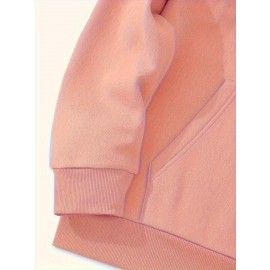 Men's Casual Hooded Sweater with Logo & 1985 Print - Oversized Brown Hoodie, Loose Fit Long Sleeve Pullover, Vintage Lettering, Machine Washable for Spring/Fall Layering (No Transparency), PLUS SIZE