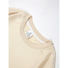 Men's Christmas Tree Print Sweatshirt - Long Sleeve Crew Neck Casual Pullover with Merry Christmas Lettering & Snowflake Design, Purple Red/Green Holiday Sweater for Spring/Autumn, Festive Winter Party Outfit, PLUS SIZE