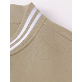 Men's Large Size Baseball Jacket A-69 Letter Print (A for Alpha, 69 for Number 6 & 9) - Plus Size Outerwear with Snap Closure & Pockets, Machine-Washable Polyester Spring/Fall Winter Casual Wear - Christmas Gift for Big & Tall Men, PLUS SIZE