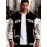 Men's Large Plus Size New York Logo Baseball Uniform Jacket - Winter Outdoor Casual Snap Button Closure Coat with Letter 'NY' Emblem, Machine Washable Polyester, Christmas Gift for Fans, PLUS SIZE