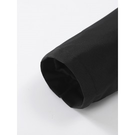 [Plus Size Sports Jacket] Lightweight Windproof Men's Plus Size Sports Jacket | Embroidered Letters, Zippered Pockets, Durable, Breathable, Machine Washable for All Seasons