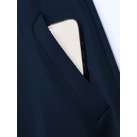 Men's Plus Size Casual Fashion Print Pocket Jacket, PLUS SIZE, Everyday Jacket, Lightweight Cover-Up, Plus Size Jacket, Random Print Design, Easy Care Fabric, Usage Scenario/Occ, Big And Tall Men