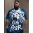Men's Lion Face T-Shirt with Lion & 'Faith Over Fear' Slogan Print - Oversized Streetwear Tee, Plus Size Casual & Party Outfit, Comfortable Short Sleeve Shirt, Machine Washable White & Blue Lion Design, PLUS SIZE, Mens Trendy Shirts, Tshirt For Men, Mens Tshirt, T Shirt For Men Plus Size, Oversized T Shirt Men, Plus Size Mens T Shirt, Shirts For Men Plus Size, Plus Size Mens Clothing, Plus Size Men Clothing, Mens Shirts, Mens Tshirts, Mens Plus Size Shirt, Fathers Day Gift,