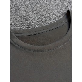 Men's Trendy Comfy T-Shirt - Cartoon Squirrel Print, Plus Size, Stretchy, Soft, Breathable for Summer Casual Wear