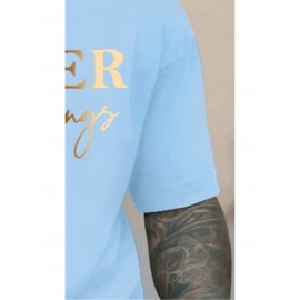Men's Oversized Big & Tall Light Grey T-Shirt with Inspirational 