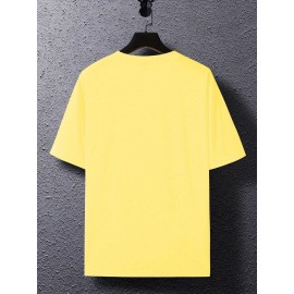 4pcs Men'S Plus Size Casual T-Shirts - Soft Polyester-Spandex Blend, Breathable & Comfortable, Solid Color Short Sleeve Round Neck Tees for Casual Attire, Back-to-School Essentials, 95% Polyester 5% Spandex, Regular Fit, Versatile Clothing, Minimalist Design, Stretchy Fabric, Everyday Essentials, Simple Style, Durable Construction, Basic Tee, College Students, PLUS SIZE, Soft Tee, Casual Shirt, Minimalist Clothing, Durable Fiber, Sporty Tee, Oversized Tee, Active Lifestyle, Versatile