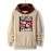 Men's Anime & Ramen Gaming Hoodie - Oversized Casual Pullover Sweatshirt with Text & Manga Characters, -Themed Print (Ramen, Sushi, Miso), Machine Washable Gamer Apparel, PLUS SIZE